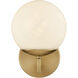 Gillian 1 Light 7.5 inch Natural Brass Vanity Light Wall Light