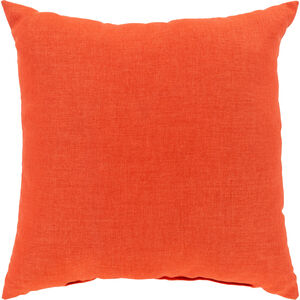 Storm 22 X 22 inch Burnt Orange Pillow Cover
