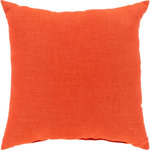 Storm 22 X 22 inch Burnt Orange Pillow Cover