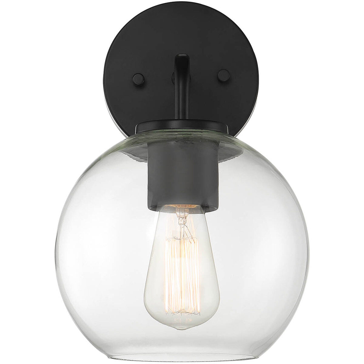 Farmhouse Outdoor Wall Lantern in Black