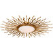 Suzanne Kasler Re LED 38.25 inch Gilded Iron Semi-Flush Mount Ceiling Light