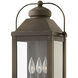 Heritage Anchorage Outdoor Wall Mount Lantern in Light Oiled Bronze, Non-LED, Large