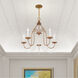 Alessia 5 Light 24 inch Antique Gold Leaf Chandelier Ceiling Light