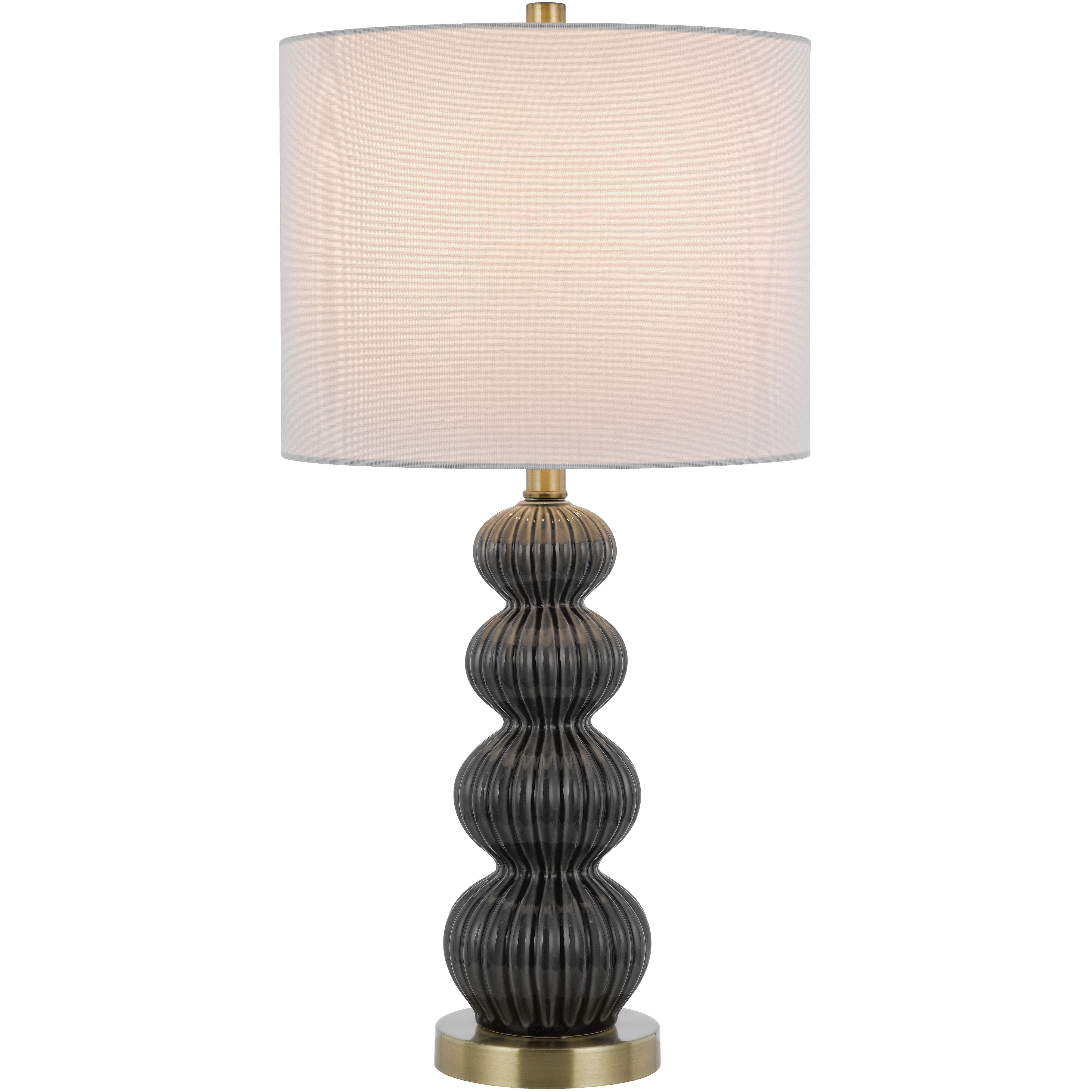 Carlisle 26 inch 100.00 watt Dark Grey Table Lamp Set Portable Light