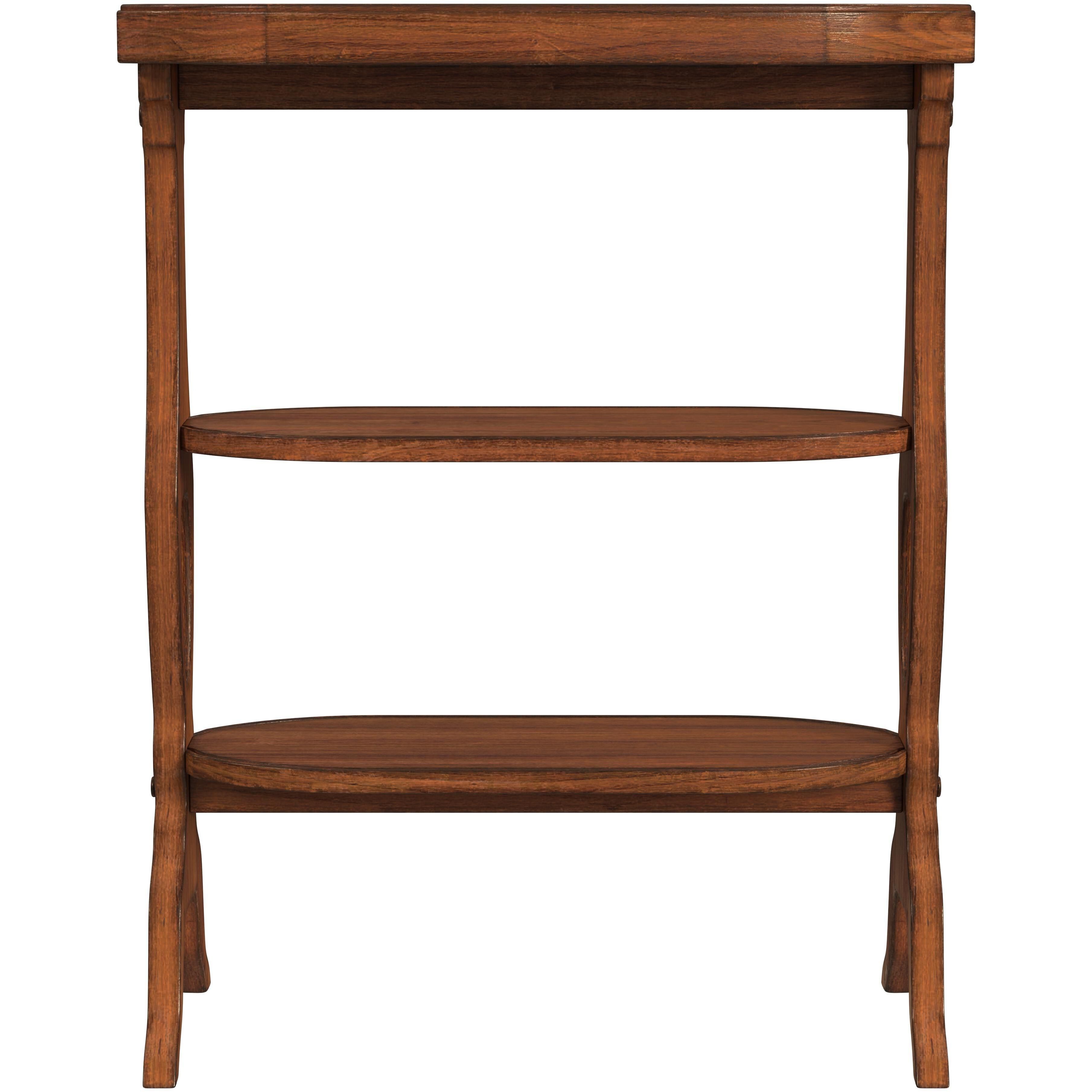 Hadley Side Table in Medium Brown