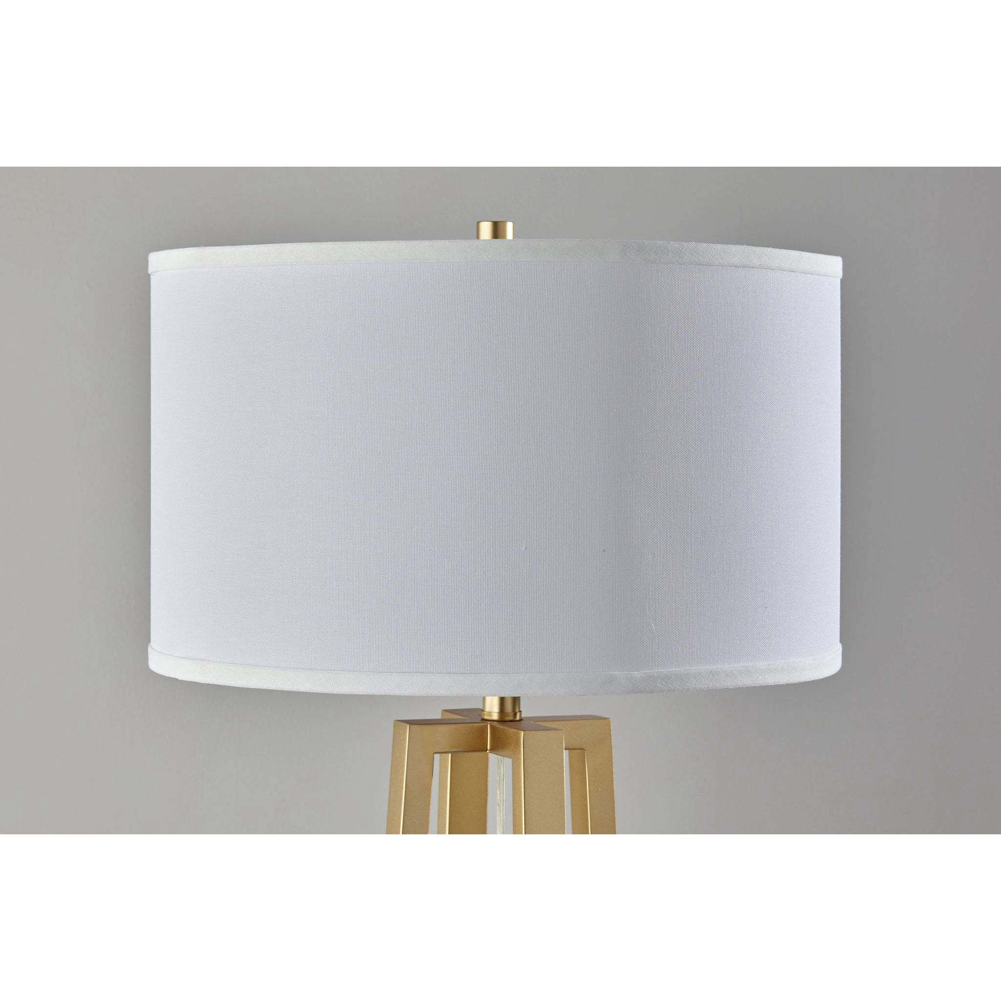 Oakley 58.5 inch 150.00 watt Antique Brass Floor Lamp Portable Light, Simplee Adesso