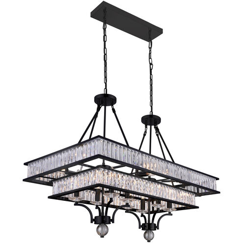 Shalia 16 Light 37 inch Black Island/Pool Table Light Ceiling Light