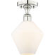 Cindyrella 1 Light 8 inch Polished Nickel Semi-Flush Mount Ceiling Light