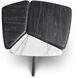 Brinton 21.26 X 21.26 inch Charcoal Grey Crown Solid Wood and White Marble Side Table