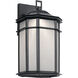 Kent LED 15 inch Black Outdoor Wall, Medium