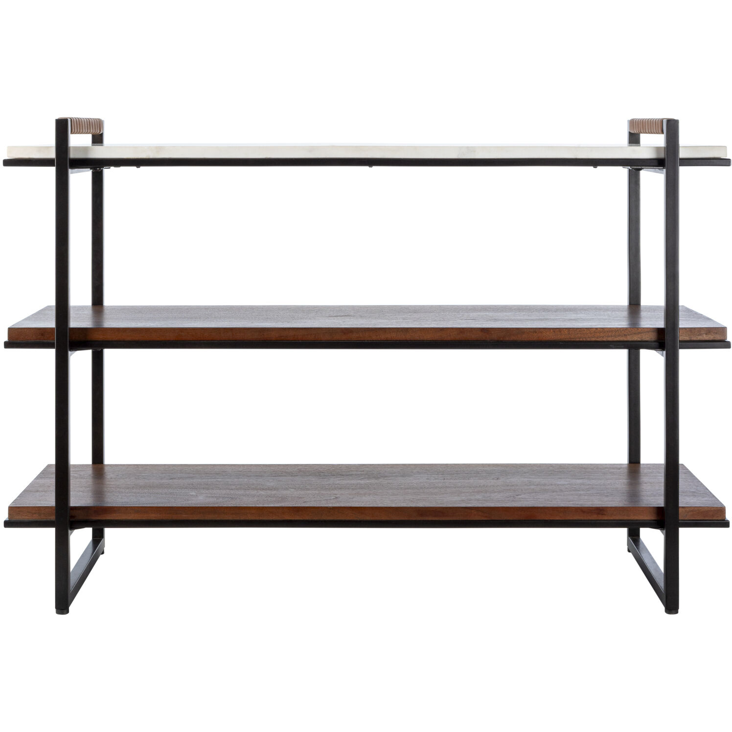 Novelle Top: White; Base: Metallic - Bronze Bookcase