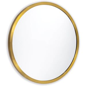 Doris 21 X 21 inch Natural Brass Mirror, Round