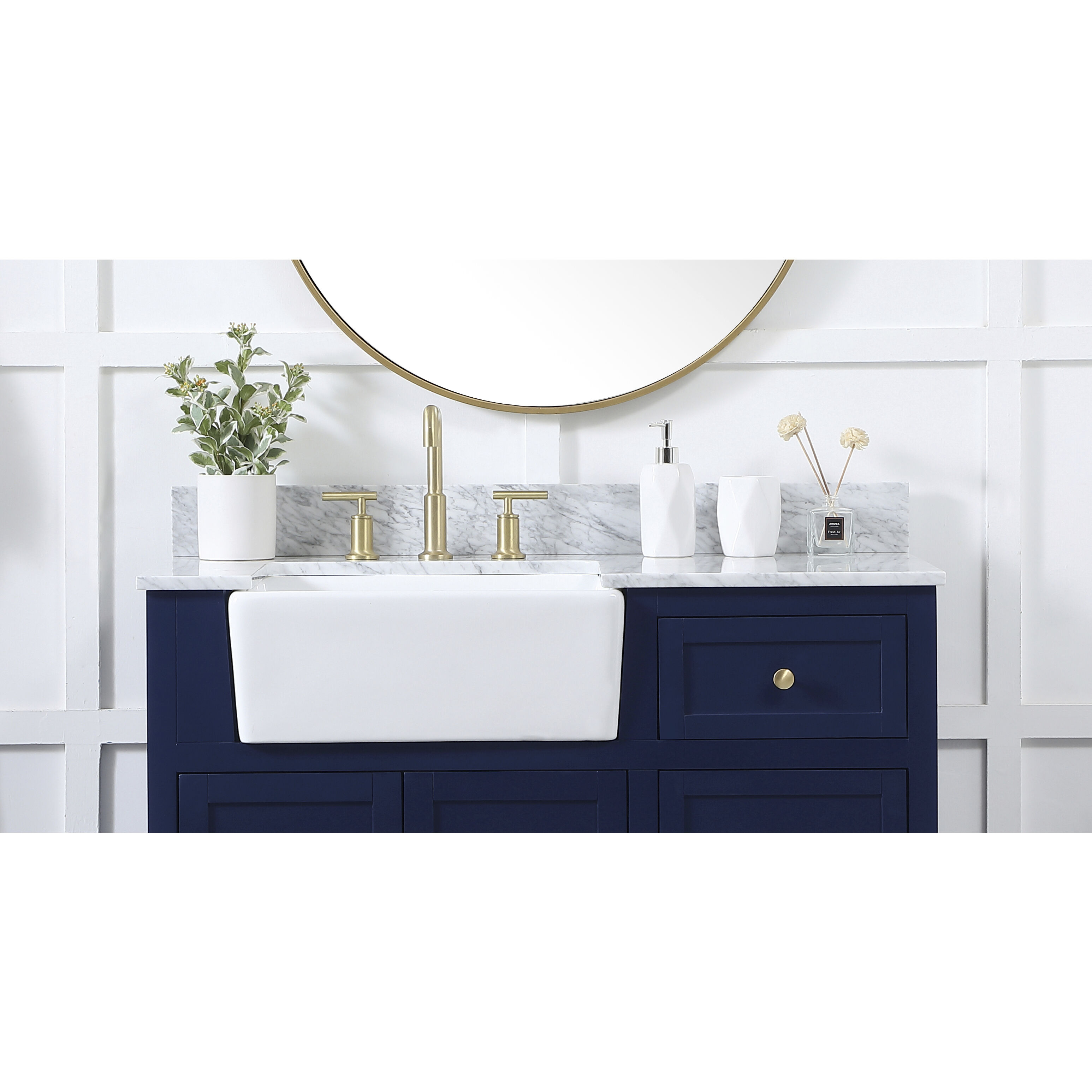 Backsplash 42 X 1 X 4 inch Carrara White Bathroom Vanity Backsplash