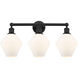 Cindyrella 3 Light 26 inch Matte Black Bath Vanity Light Wall Light in Cased Matte White