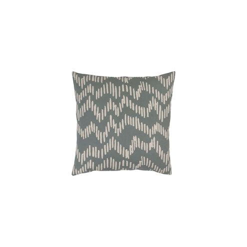 Somerset 20 X 20 inch Medium Gray and Beige Throw Pillow