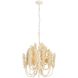 Kaia 3 Light 22 inch Ivory and White Chandelier Ceiling Light, Small
