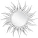 Agave 37.5 inch Gesso White and Mirror Mirror, Marjorie Skouras Collection