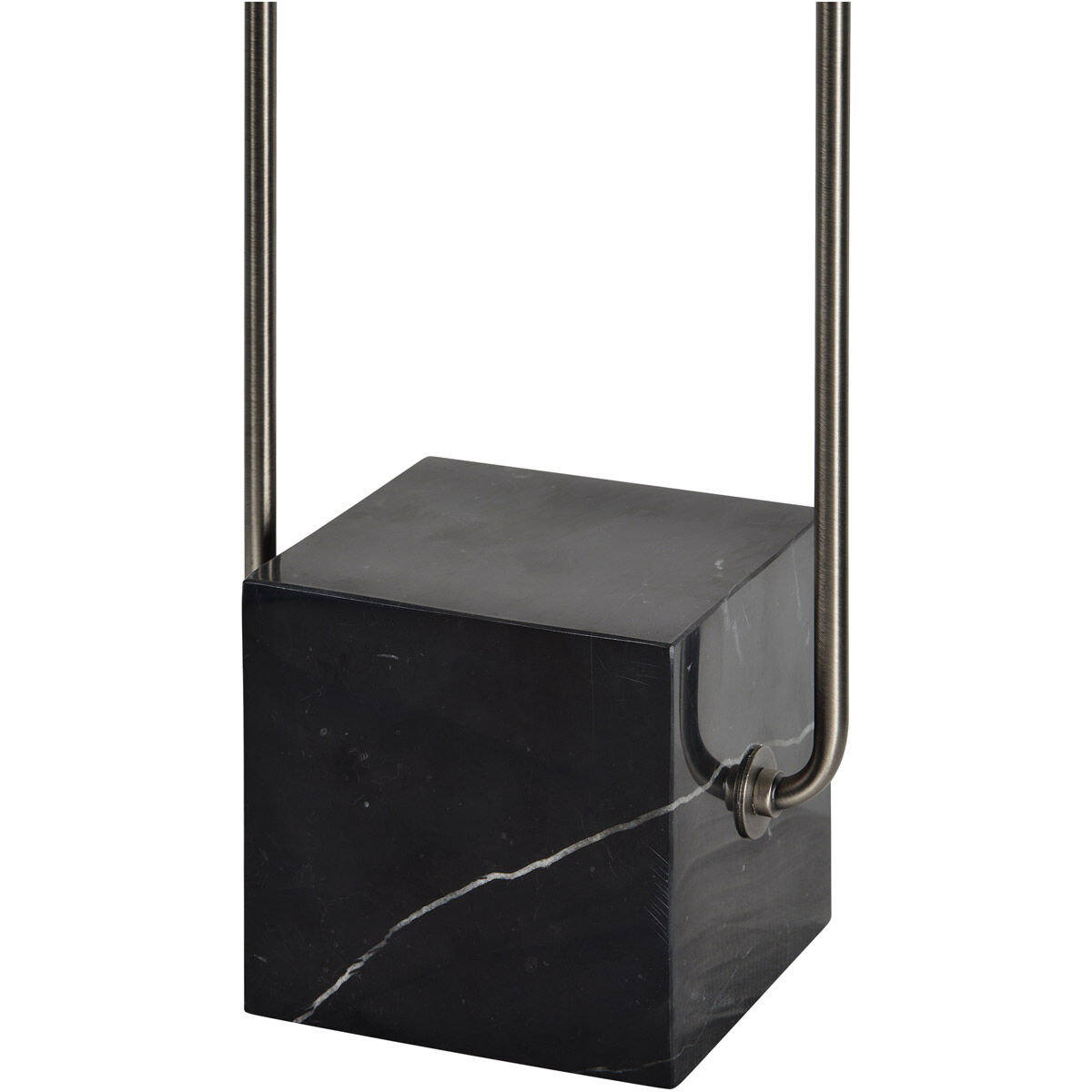 Abbey 24 inch 40 watt Gun Metal and Black Marble Table Lamp Portable Light