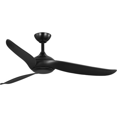 Conte 52 inch Matte Black Outdoor Ceiling Fan