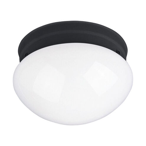 Essentials 588x 1 Light 8 inch Black Flush Mount Ceiling Light