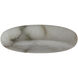 Kelly Wearstler Formosa LED 22 inch Alabaster and Bronze Flush Mount Ceiling Light
