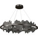 Hildene LED 38 inch Oil Rubbed Bronze and Natural Iron Pendant Ceiling Light in Oil Rubbed Bronze/Natural Iron, Circular