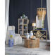 Garden 15.9 inch Blue and White Stool