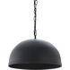 Kochi 1 Light 15.25 inch Matte Black Chandelier Ceiling Light