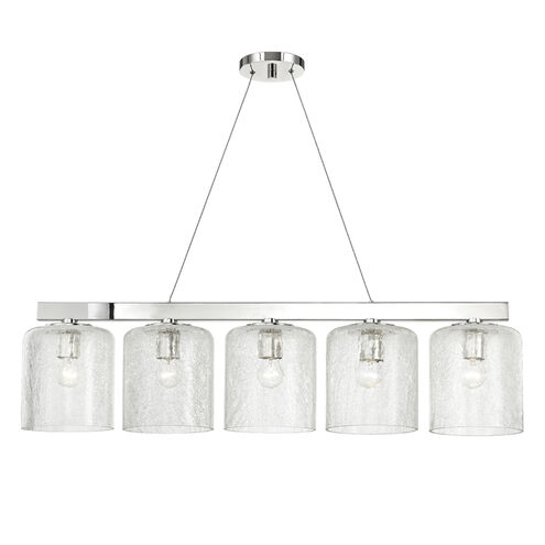 Charles 5 Light 40.5 inch Polished Nickel Island Light Ceiling Light