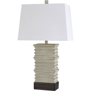Roman 31 inch 100.00 watt Cream/Brown Table Lamp Portable Light