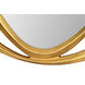 Goldie 42 X 39.5 inch Gold Leaf Wall Mirror, Large Triangle