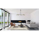 Calumet 8 Light 56 inch Matte Black and Olde Brass Linear Chandelier Ceiling Light