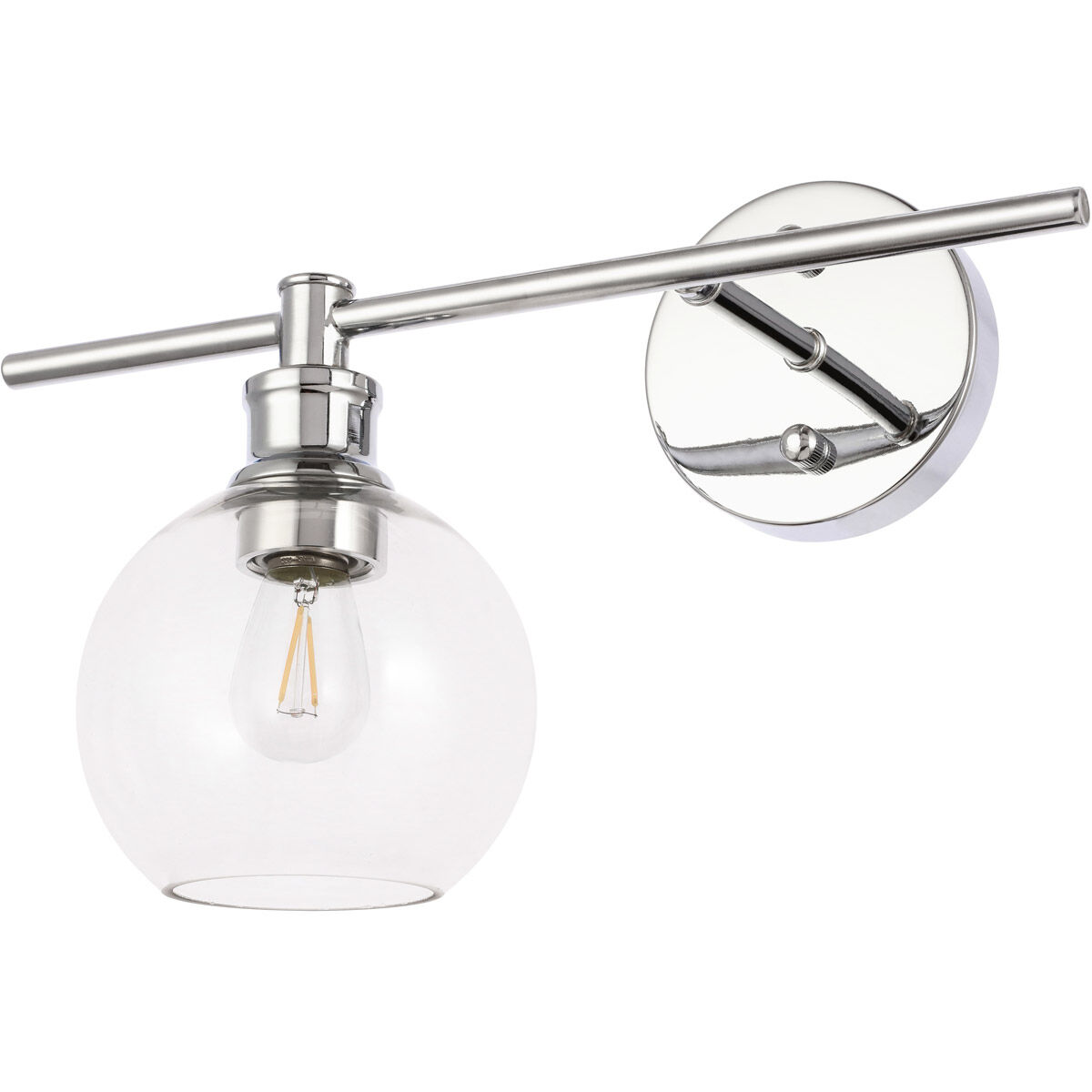 Collier 1 Light 14.7 inch Chrome Wall sconce Wall Light, Left