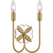 kate spade new york Spencer 2 Light 10.75 inch Burnished Brass Double Sconce Wall Light