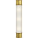 Chapman & Myers Oxford 3 Light 4 inch Antique-Burnished Brass Bath Sconce Wall Light