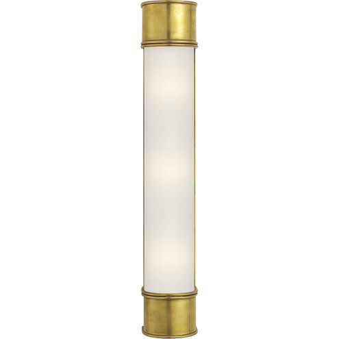Chapman & Myers Oxford 3 Light 4 inch Antique-Burnished Brass Bath Sconce Wall Light
