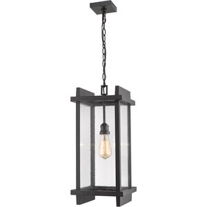 Fallow 1 Light 10 inch Black Outdoor Chain Mount Ceiling Fixture