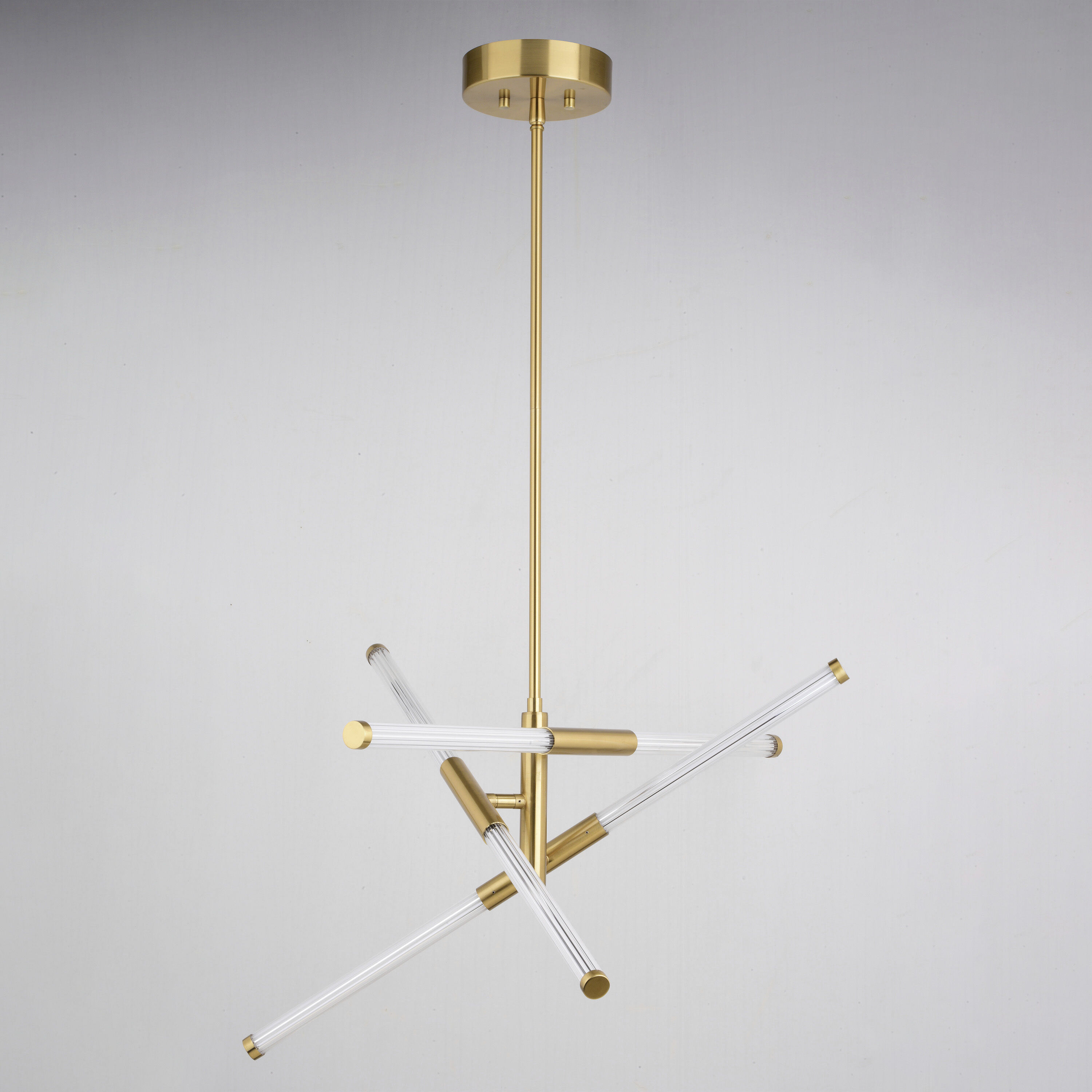 Avalon LED 27 inch Muted Brass Pendant Ceiling Light
