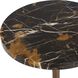 Karnes 23 X 10 inch Bronze and Black Marble Drink Table
