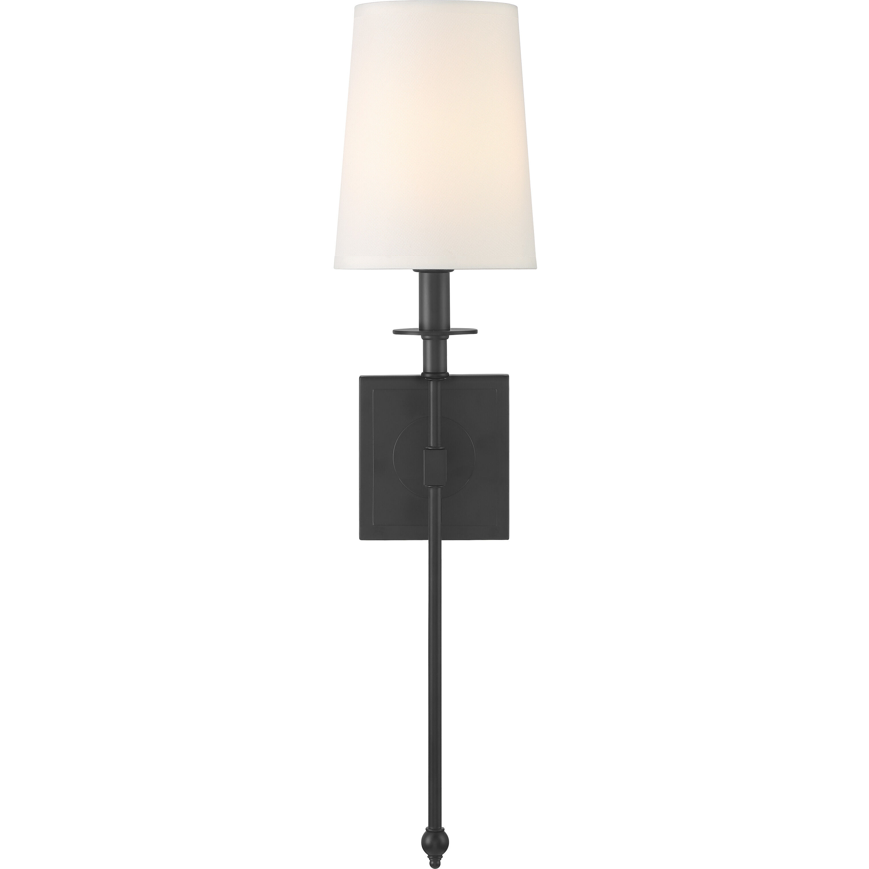 Calera 1 Light Coal Black Wall Sconce Wall Light