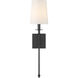 Calera 1 Light Coal Black Wall Sconce Wall Light