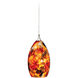 Milano LED 4.5 inch Satin Nickel Mini Pendant Ceiling Light