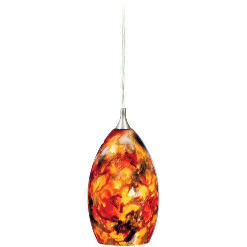Milano LED 4.5 inch Satin Nickel Mini Pendant Ceiling Light