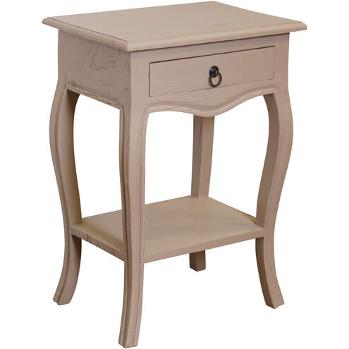 Paris 26 X 18 inch Antique Cream Side Table 