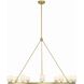 Aragon 12 Light 46.75 inch Soft Brass Chandelier Ceiling Light