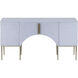 Prospect 60 X 14 inch White Ash Burl with Satin Nickel Credenza