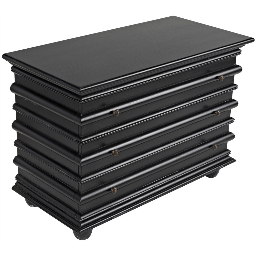 Ascona Hand Rubbed Black Chest, Small