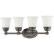Bella 4 Light 24.5 inch Oil Rubbed Bronze Vanity Light Wall Light