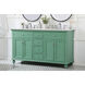 Otto 60 X 21 X 35 inch Vintage Mint Vanity Sink Set