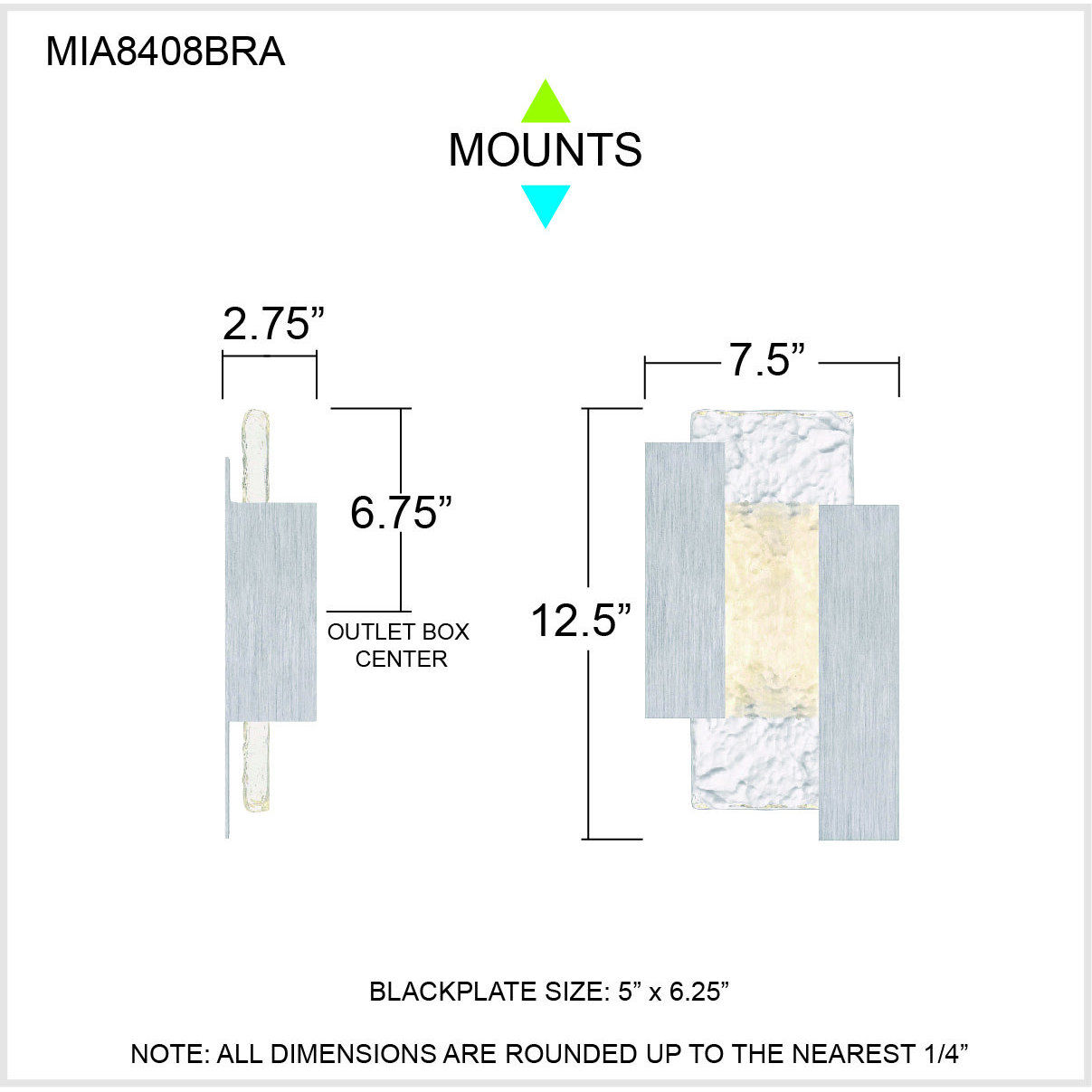 Miranda Outdoor Wall Lantern in Brushed Aluminum, Medium